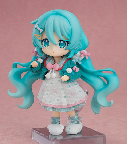 Character Vocal Series 01: Hatsune Miku Nendoroid Doll veiksmo figūrėlė Hatsune Miku: Laisvalaikio apranga ver. 10 cm