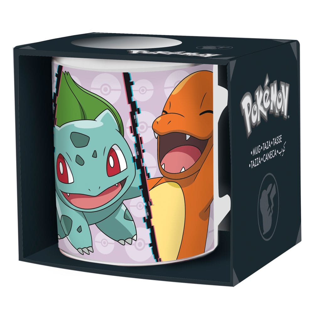 Pokemon Mug Charmander, Bulbasaur, Squirtle, Pikachu 320 ml