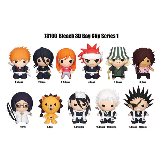 Bleach 3D PVC Bag Clips Series 1