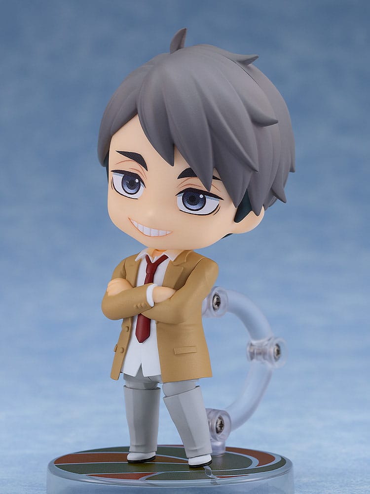 Haikyu!! Nendoroid veiksmo figūrėlė Osamu Miya, mokyklos uniforma, 10 cm