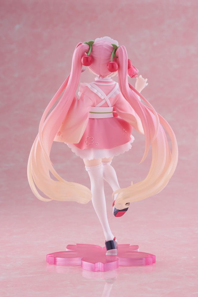 Статуэтка ПВХ Hatsune Miku Newley Written Sakura Miku Japanese Cafe Ver. 18 см