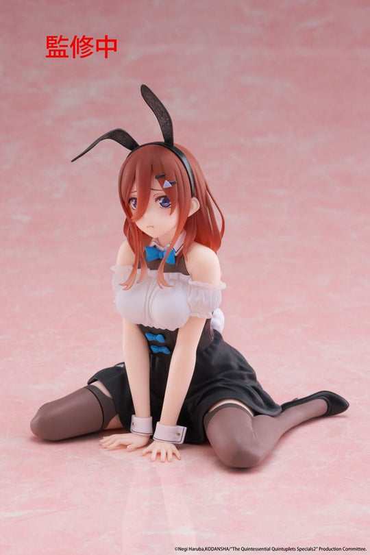 The Quintessential Quintuplets 3 PVC statulėlė stalo miela figūrėlė Miku Nakano (Zuikio versija) 13 cm