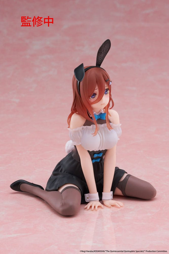 The Quintessential Quintuplets 3 PVC statulėlė stalo miela figūrėlė Miku Nakano (Zuikio versija) 13 cm