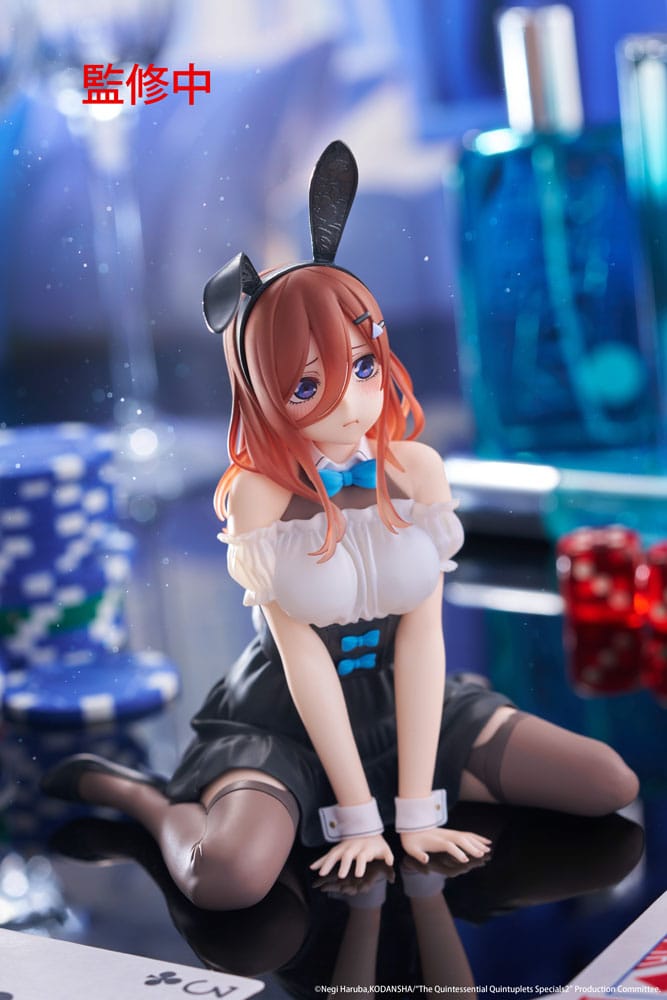 The Quintessential Quintuplets 3 PVC statulėlė stalo miela figūrėlė Miku Nakano (Zuikio versija) 13 cm